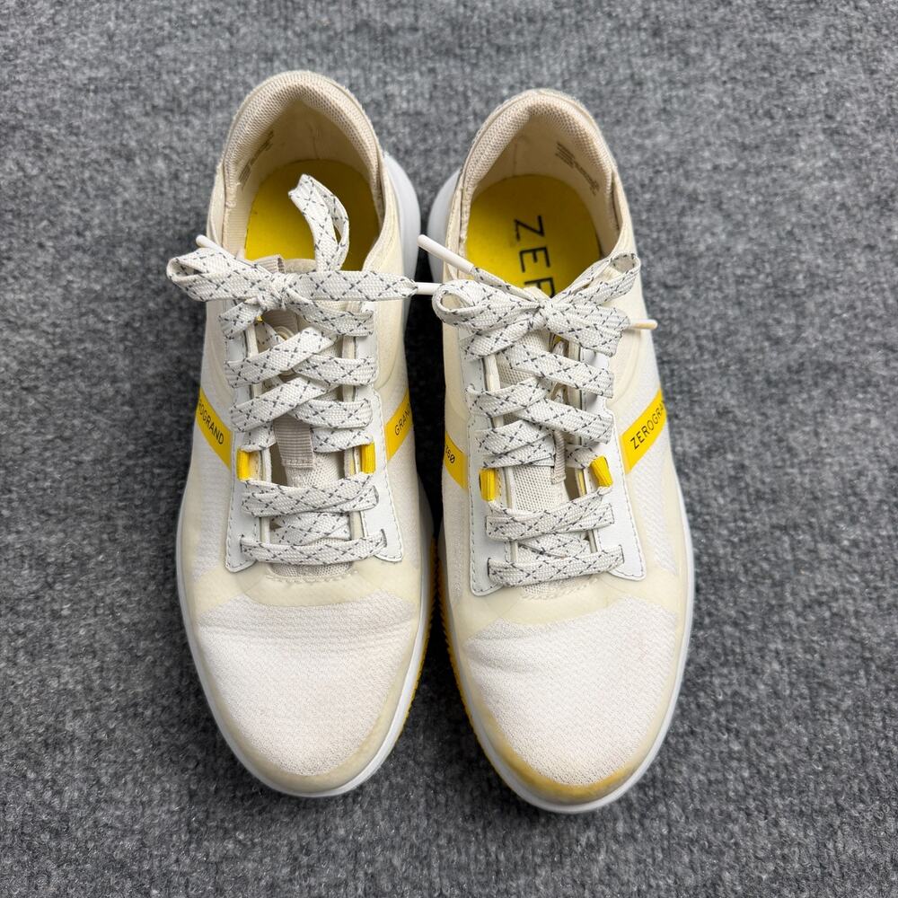 Cole Haan ZerøGrand Journey Runner Womens Size 7 White Yellow Sneakers Athletic